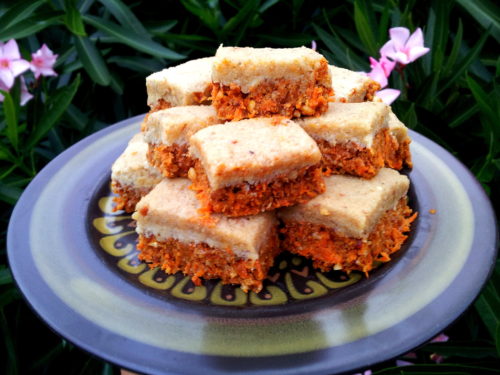 Raw carrot cake - Rainbow Nourishments