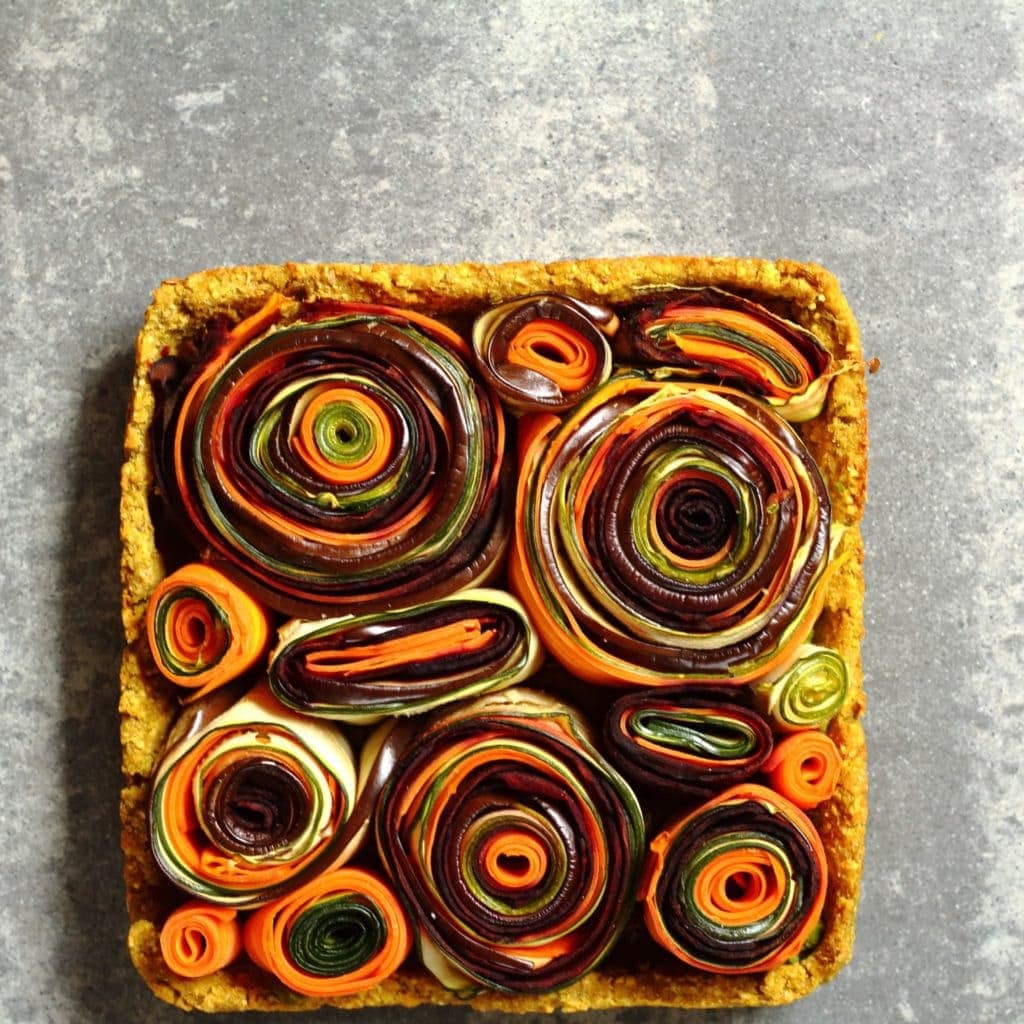 vegetable roulade tart