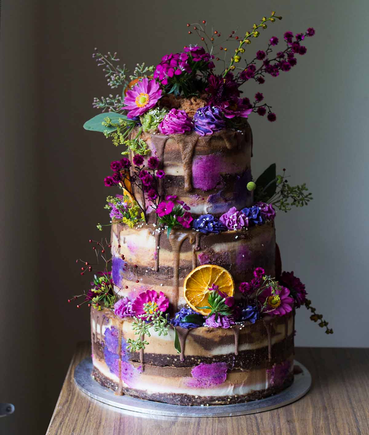 3 tier vegan no bake wedding cake.