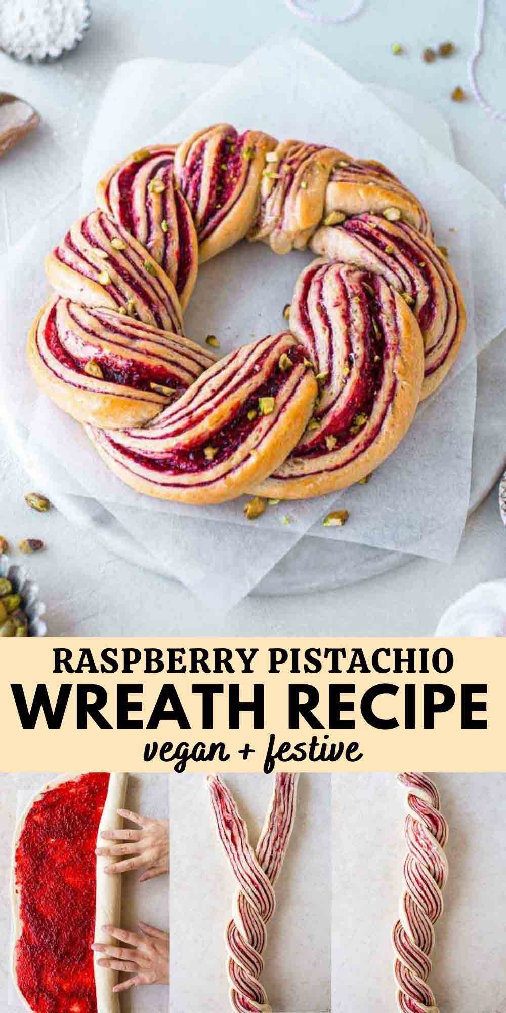 Raspberry and Pistachio Wreath Recipe