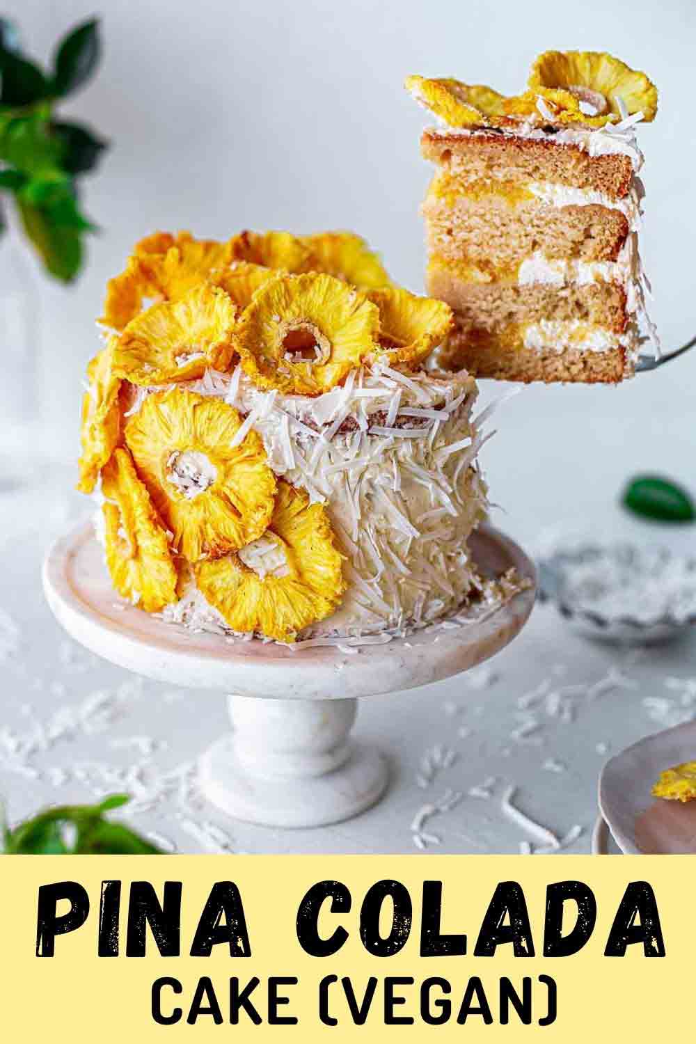 Vegan Pina Colada Cake