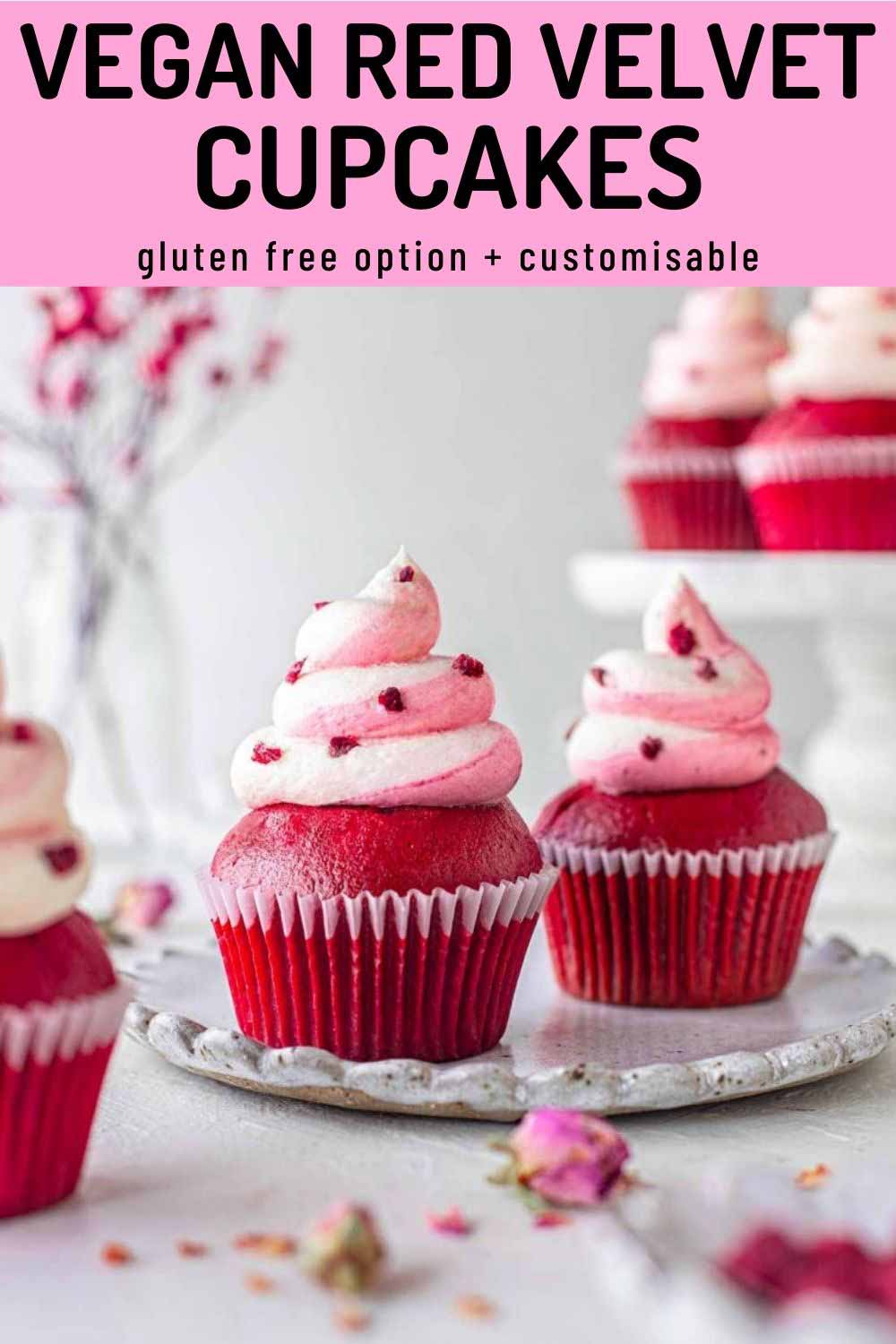 Vegan Red Velvet Cupcakes (customisable)