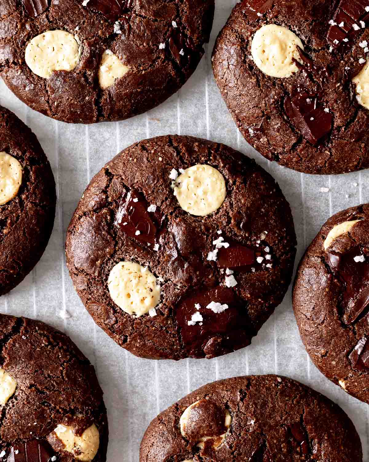 Vegan Gluten-Free Triple Chocolate Cookies
