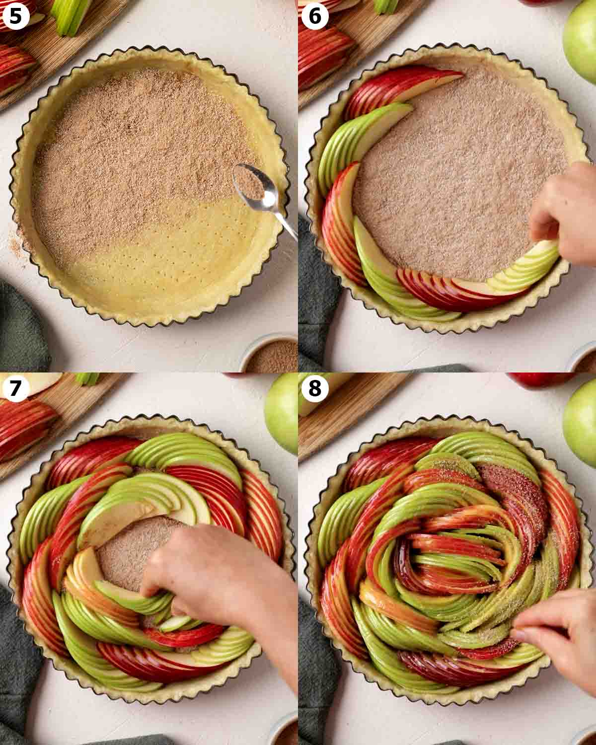 Vegan Apple Tart - Rainbow Nourishments