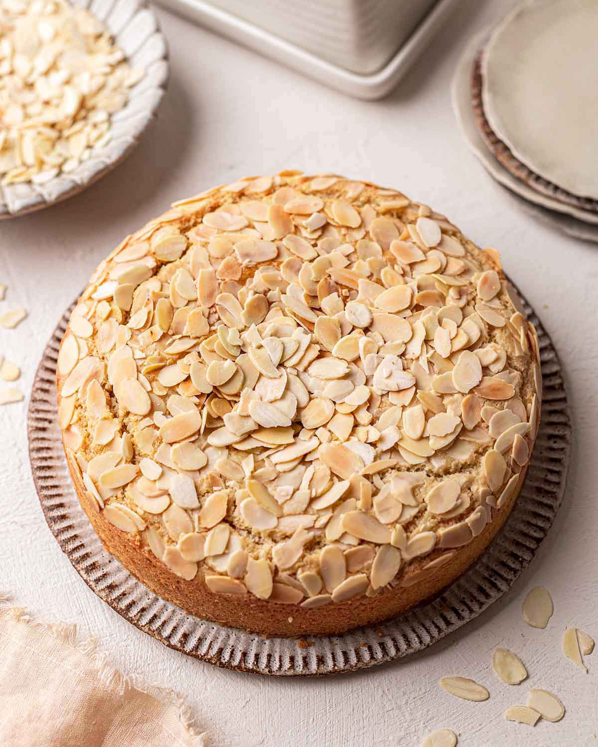 Vegan Almond Cake - Rainbow Nourishments