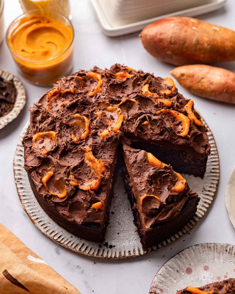 Sweet Potato Chocolate Cake - Rainbow Nourishments